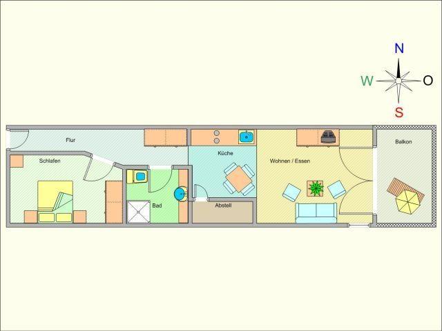 Grundriss Haus Meeresblick WM107