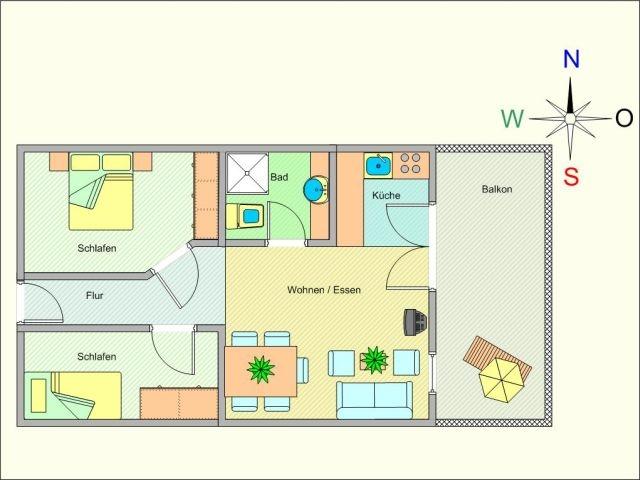 Grundriss Haus Meeresblick WM301