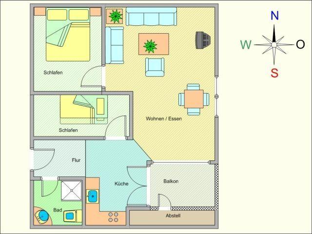 Grundriss Haus Meeresblick WM503