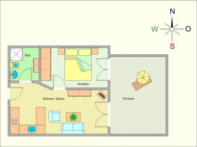 Grundriss Residenz Strandkrone 05