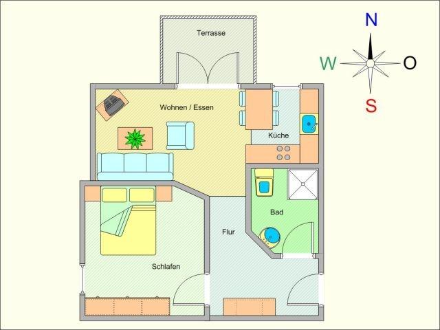 Grundriss Residenz Strandkrone 09