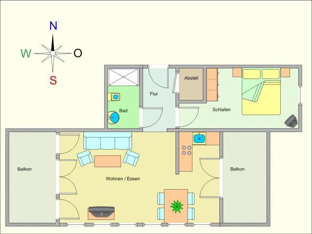 Grundriss Residenz Seestern Ws.03