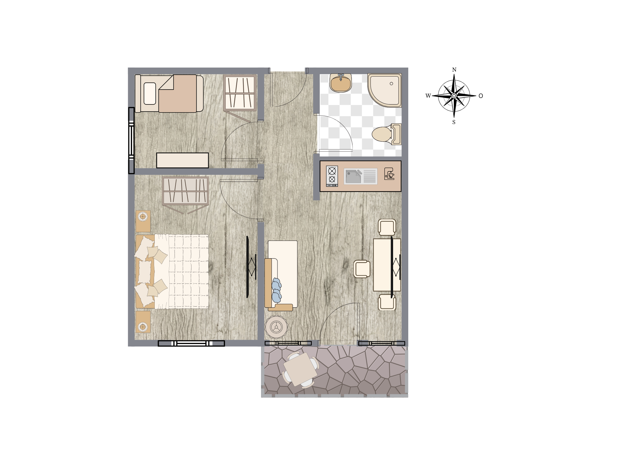Grundriss Fewo Rosenhof 02