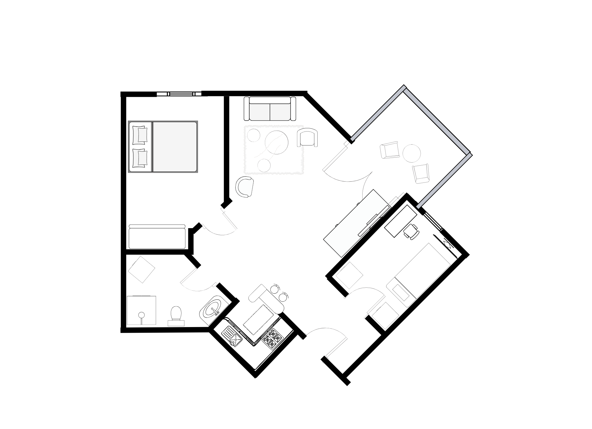 Grundriss Residenz Strandkrone 17