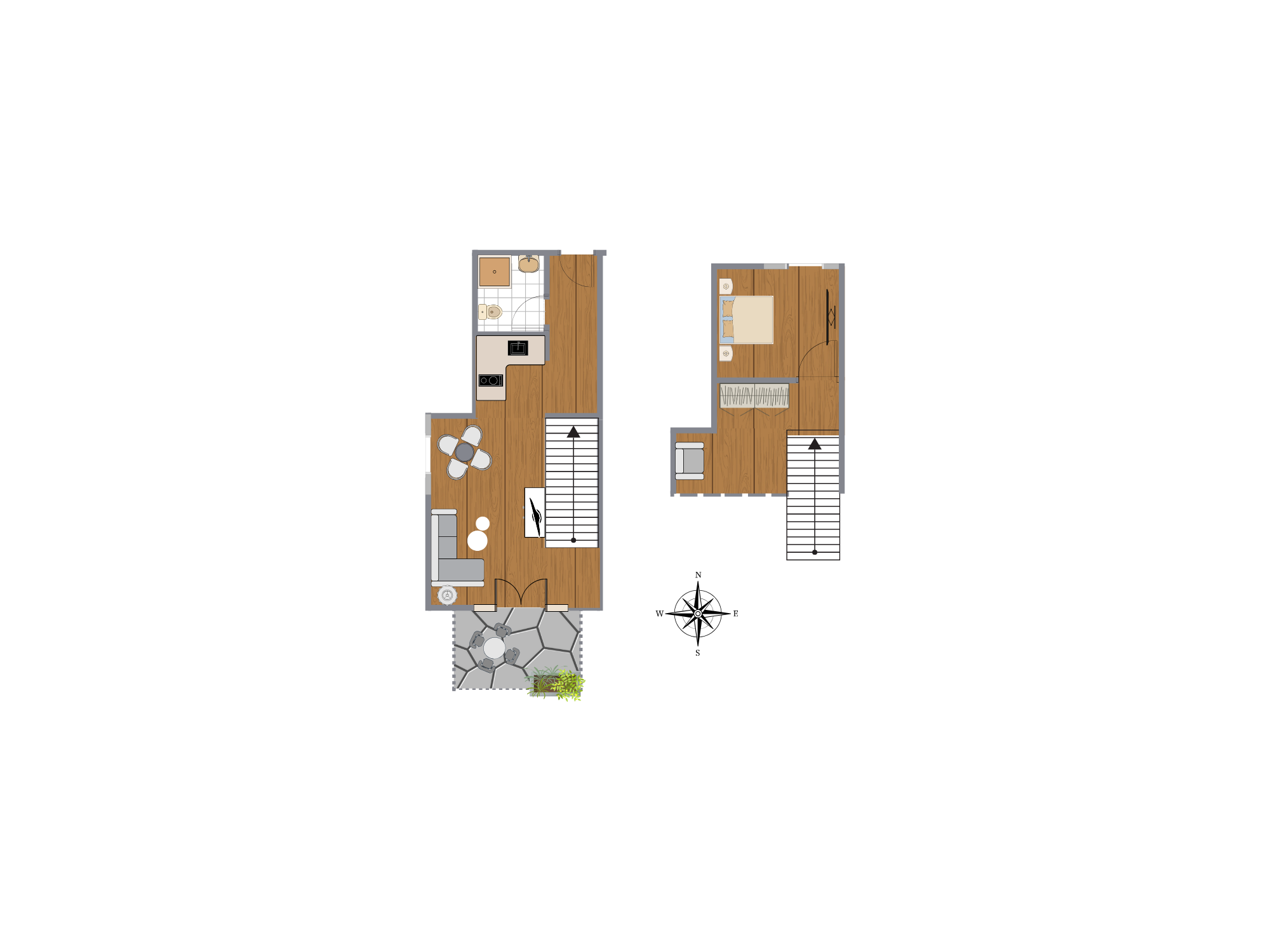 Grundriss Fewo Rosenhof 12